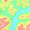 Wiseman topographic map, elevation, terrain