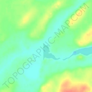 Darbon Lake topographic map, elevation, terrain