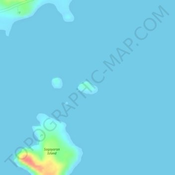 Ticala Islets topographic map, elevation, terrain