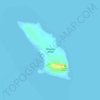 Maniquin Island topographic map, elevation, terrain