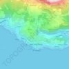 Herceg Novi topographic map, elevation, terrain