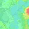Crooked Lake topographic map, elevation, terrain