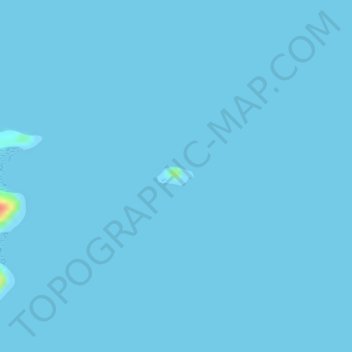 Bayaca Island topographic map, elevation, terrain