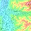 Quebrada La Iglesia topographic map, elevation, terrain