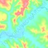 Rio Guareí topographic map, elevation, terrain