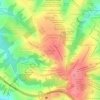 Jardim das Tulipas topographic map, elevation, terrain