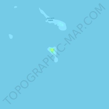 Tigabon Island topographic map, elevation, terrain