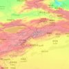 Tian Shan topographic map, elevation, terrain