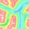 Moose Pass topographic map, elevation, terrain