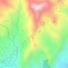 Danao Lake topographic map, elevation, terrain