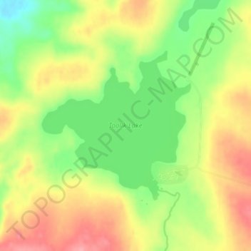 Toolik Lake topographic map, elevation, terrain