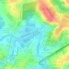 Bacia de Contenção de Enchentes Jardim Abaeté topographic map, elevation, terrain