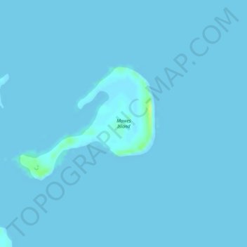Mawes Island topographic map, elevation, terrain