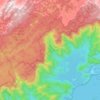 Serra do Mar topographic map, elevation, terrain