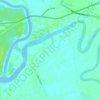 Langat River topographic map, elevation, terrain