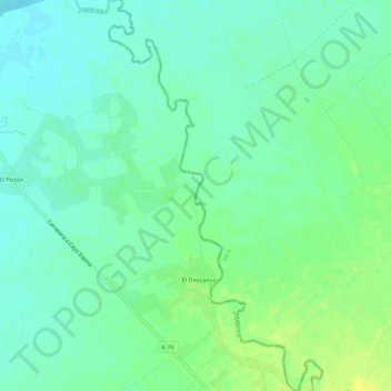 Jibacoa topographic map, elevation, terrain