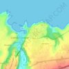 Plaza de la Playa de Castiel topographic map, elevation, terrain