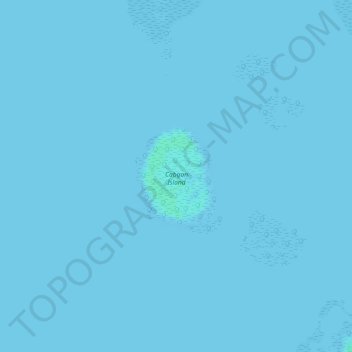 Cabgan Island topographic map, elevation, terrain