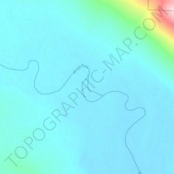 Wind River topographic map, elevation, terrain