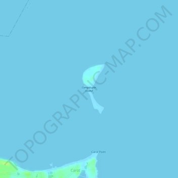 Cangaluyan Island topographic map, elevation, terrain