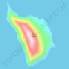 Round Island topographic map, elevation, terrain