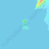 Salvacion Island topographic map, elevation, terrain