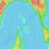 Milson Island topographic map, elevation, terrain