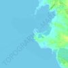 Burot Beach topographic map, elevation, terrain