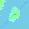 Lupa Island topographic map, elevation, terrain