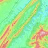 Massanutten Mountain topographic map, elevation, terrain