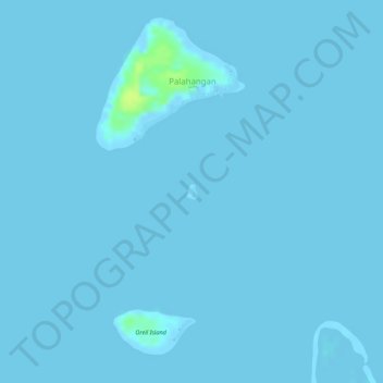 Lemondo Island topographic map, elevation, terrain