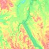 Lake Arapuni topographic map, elevation, terrain