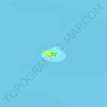 Arrecife Island topographic map, elevation, terrain