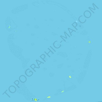 Atoll Nilandhe Nord topographic map, elevation, terrain