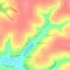 Литва topographic map, elevation, terrain