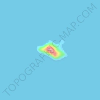 West Bolod Island topographic map, elevation, terrain