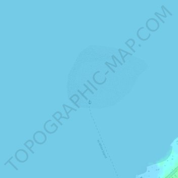 Medano Islet topographic map, elevation, terrain