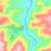 Rio Côa topographic map, elevation, terrain