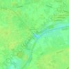 Kanaal Roeselare-Leie topographic map, elevation, terrain