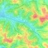 Rio Itaquera topographic map, elevation, terrain