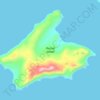 Rootok Island topographic map, elevation, terrain