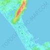 Bulabog Beach topographic map, elevation, terrain