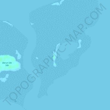 Tataan Islands topographic map, elevation, terrain