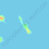 Calabagio Island topographic map, elevation, terrain