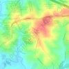 Jardim Vergínia topographic map, elevation, terrain