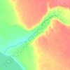 Vermillion Creek topographic map, elevation, terrain