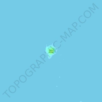 Silaqui Island topographic map, elevation, terrain