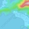 Praia Domingas Dias topographic map, elevation, terrain