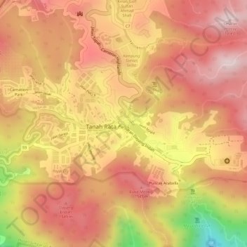 Coronation Park topographic map, elevation, terrain