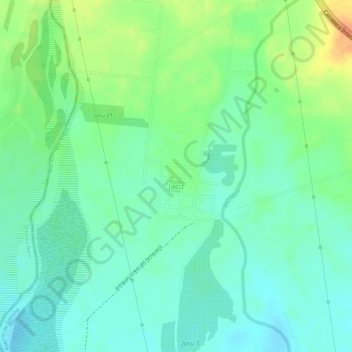 Jacú topographic map, elevation, terrain